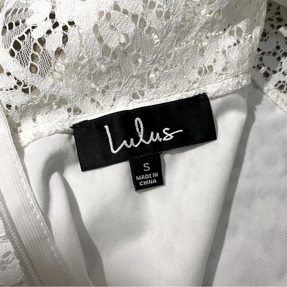 Lulu’s Remarkable White Lace Dress - Small - Picture 15 of 16